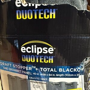 Eclipse Duotech Gray Blackout Curtain